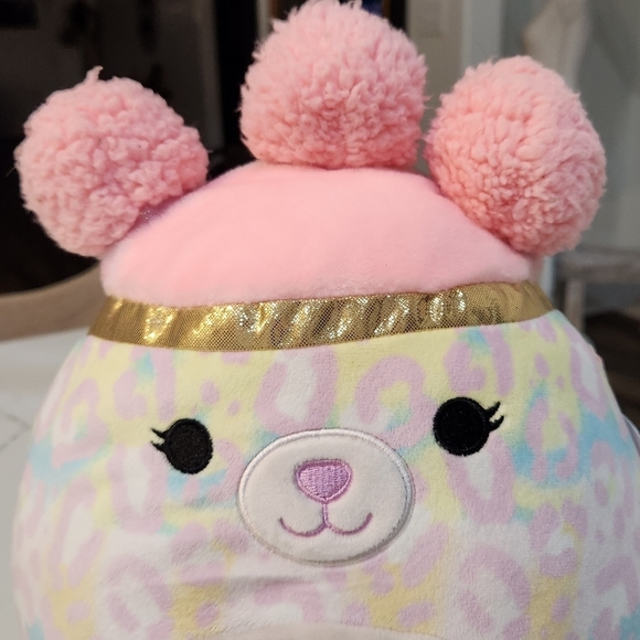 NWT SQUISHMALLOWS  10INCH PINK CHEETAH - BEEBZ SQUISH-DOO - Picture 3 of 6